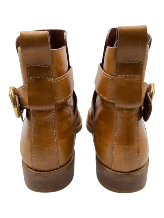 See By Chloe Shoe Size 41 Brown Leather goldtone hardware Buckle Booties Brown / 41