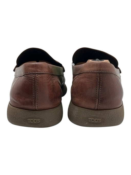 Tods Shoe Size 9.5 AS IS Brown Leather Solid Dress Men's Shoes Brown / 9.5