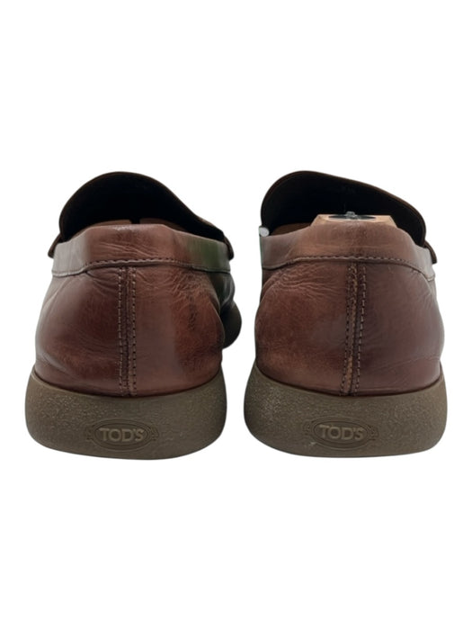 Tods Shoe Size 9.5 AS IS Brown Leather Solid Dress Men's Shoes Brown / 9.5