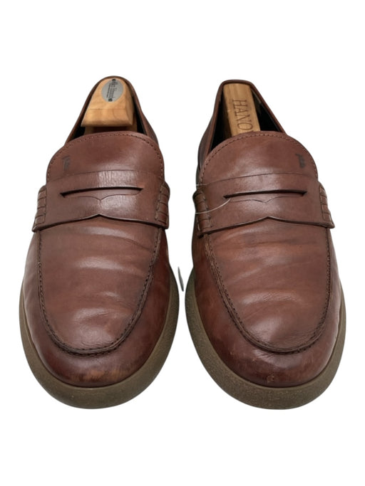 Tods Shoe Size 9.5 AS IS Brown Leather Solid Dress Men's Shoes Brown / 9.5