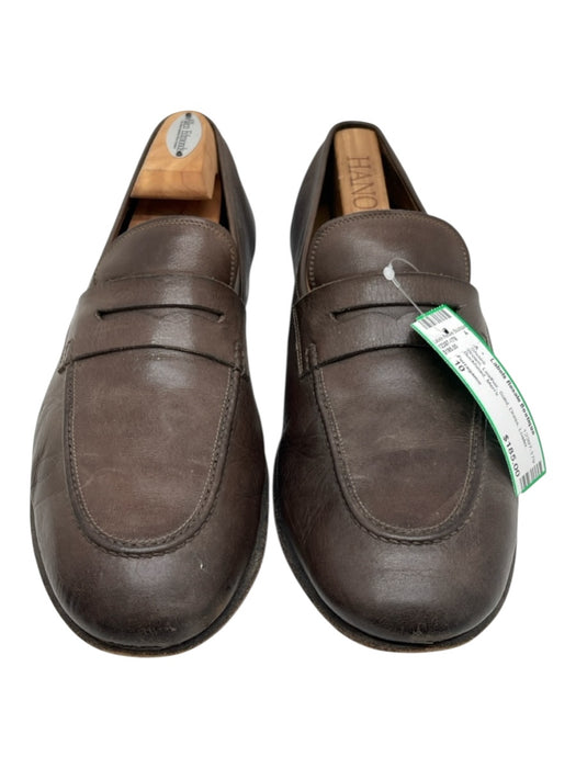 Ferragamo Shoe Size 10 Brown Leather Solid Dress Men's Shoes Brown / 10