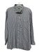 Sid Mashburn Size XL Blue & White Cotton Gingham Button Up Long Sleeve Shirt Blue & White / XL