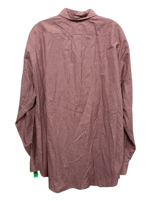 Sid Mashburn Size XL Red & Brown Cotton Plaid Button up Men's Long Sleeve Shirt Red & Brown / XL