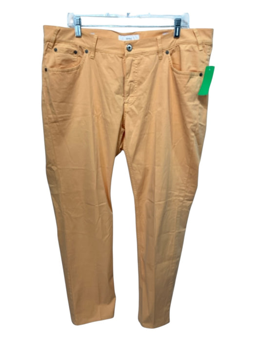 Brax Size 40 Orange Cotton Blend Solid Khakis Men's Pants Orange / 40