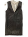 Ann Mashburn Size Small Gray Polyester Blend Sleeveless Floral Lazer Cut Dress Gray / Small