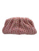 Shiraleah Pink, Red, White Textile Pleated Boucle Magnetic Close Clutch Bag Pink, Red, White / Small