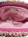 Shiraleah Pink, Red, White Textile Pleated Boucle Magnetic Close Clutch Bag Pink, Red, White / Small