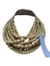 Fairchild Baldwin Beige & Taupe Resin Beads Multi Strand Necklace Beige & Taupe