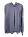 Holderness & Bourne Size XL Blue Synthetic Heathered Hoodie Athleisure Jacket Blue / XL