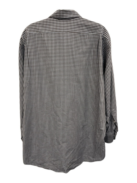 Sid Mashburn Size XL Brown & Blue Cotton Plaid Button Up Men's Long Sleeve Shirt Brown & Blue / XL