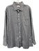 Hamilton Size Est XL Blue & Beige Cotton Plaid Flannel Men's Long Sleeve Shirt Blue & Beige / Est XL