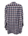 Sid Mashburn Size XL Blue & Red Cotton Plaid Flannel Button up Long Sleeve Shirt Blue & Red / XL