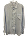 Hamilton Size 17.5 Light Blue & White Cotton Plaid Button up Long Sleeve Shirt Light Blue & White / 17.5