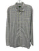 Sid Mashburn Size XL White & Multi Cotton Grid Button Up Men's Long Sleeve Shirt White & Multi / XL
