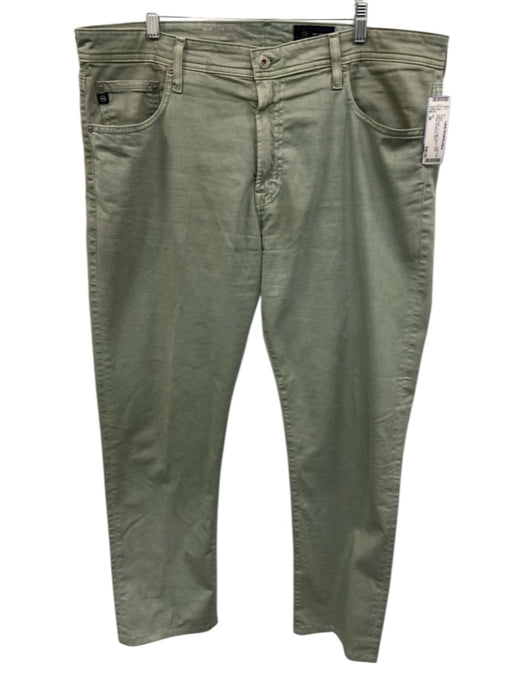 AG Size 38 Light Green Cotton Blend Solid Khakis Men's Pants Light Green / 38