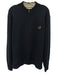 Masters Size XXL Blue Cashmere Blend Solid Quarter Zip Men's Sweater Blue / XXL