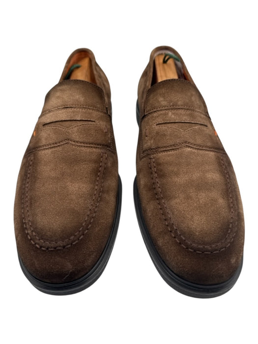 Santoni Shoe Size 10.5 Brown Suede Solid Dress Men's Shoes Brown / 10.5