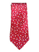 Ferragamo Red Silk Dice Men's Ties Red