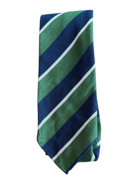 Sid Mashburn Green & Blue Silk Striped Men's Ties Green & Blue