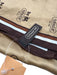 Coach Tan, White & Brown Silk Square Logo Striped Detail scarf Tan, White & Brown / Medium