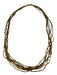 Mignonne Gavigan Gold Gold Tone Metal Beaded Long Magnetic Close Necklace Gold