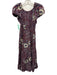 Ulla Johnson Size 4 maroon red, blue, yellow Cotton Gathered Midi Dress maroon red, blue, yellow / 4
