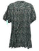 J. Crew Size M Green, White, Orange Cotton V Neck Mini Floral Short Sleeve Dress Green, White, Orange / M