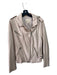 Rebecca Taylor Size 10 Light Pink Leather Zip Close Silvertone hardware Jacket Light Pink / 10