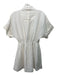 Zara Size S White Cotton Button Front chest pockets Short Sleeve Dress White / S