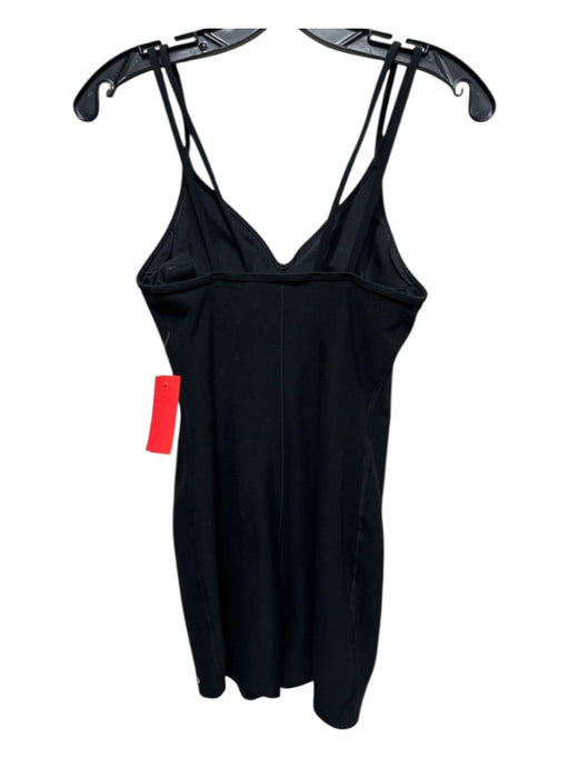 Alo Size S Black Nylon Blend Spaghetti Strap Solid Shorts Athletic Jumper Black / S