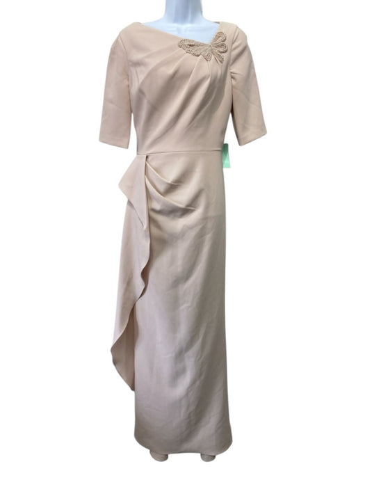 Teri Jon By Rickie Freeman Bead Embellished Gown, 8 / Pink