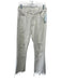 Mother Size 29 Cream Beige Cotton Blend Denim Raw Hem Button & Zip Fly Jeans Cream Beige / 29