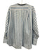 Frame Size Large White, Blue, Navy Cotton Long Sleeve Striped Button Front Top White, Blue, Navy / Large