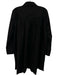 Ganni Size 36 Black Cotton Long Sleeve Eyelet Button Front Gathered Dress Black / 36