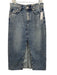 Rag & Bone Size 28 Medium Wash Cotton Denim High Rise Whiskering Acid Wash Skirt Medium Wash / 28