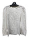 Mansur Gavriel Size 42 White Cotton Long Sleeve Back Zip Textured Top White / 42