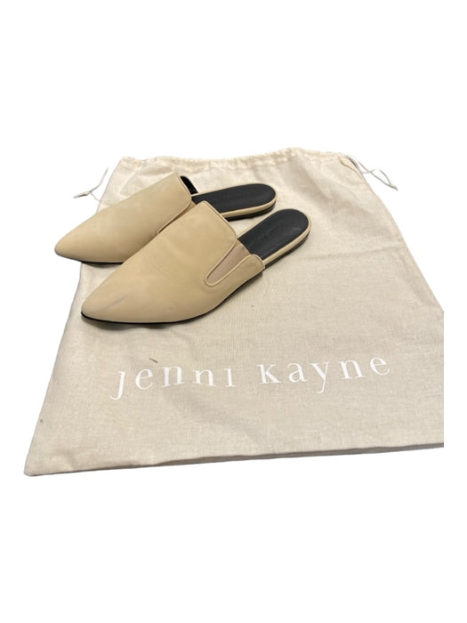 Jenni Kayne Shoe Size 38 Beige Suede Pointed Toe Open Back Stretch Panel Shoes Beige / 38