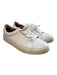 Frye Shoe Size 7.5 White Leather Upper Rubber Sole lace up Low Top Sneaker Shoes White / 7.5