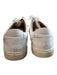 Frye Shoe Size 7.5 White Leather Upper Rubber Sole lace up Low Top Sneaker Shoes White / 7.5