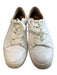 Frye Shoe Size 7.5 White Leather Upper Rubber Sole lace up Low Top Sneaker Shoes White / 7.5