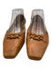 Frame Shoe Size 39 Cognac Brown Leather Square Toe Braided Design Flats Cognac Brown / 39