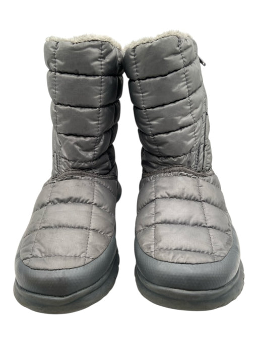 The North Face Shoe Size 8 Gray Polyester Fleece Lined Square Quilted Booties Gray / 8