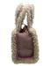 Telfar Cream & pink Suede Shearling Crossbody Bag Cream & pink / XS