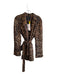Zara Size M Black & Brown Polyester Lapel Leopard Print Long Sleeve Jacket Black & Brown / M
