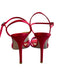 Gianvito Rossi Shoe Size 36 Red Fabric & Leather Satin Open Toe & Heel Shoes Red / 36