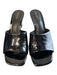 Reformation Shoe Size 6 Black Manmade Material Patent Open Square Toe Shoes Black / 6