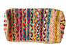 Shiraleah Multi Jute & Synthetic Braided Woven Tassle Detail Pouch Bag Multi / One Size
