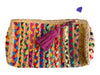 Shiraleah Multi Jute & Synthetic Braided Woven Tassle Detail Pouch Bag Multi / One Size
