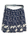 Ann Mashburn Size M Blue & White Polyester Elastic Waist Polka Dot Skirt Blue & White / M