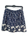 Ann Mashburn Size M Blue & White Polyester Elastic Waist Polka Dot Skirt Blue & White / M